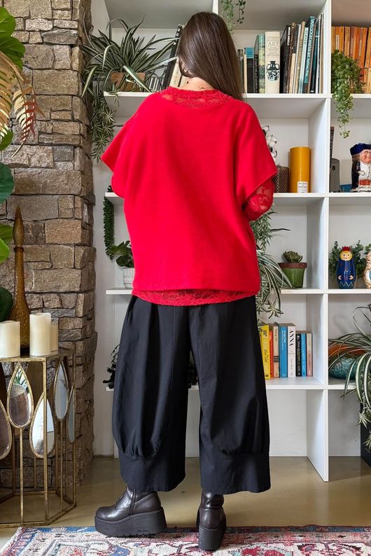 Conrad Cap Sleeve Tank Rouge